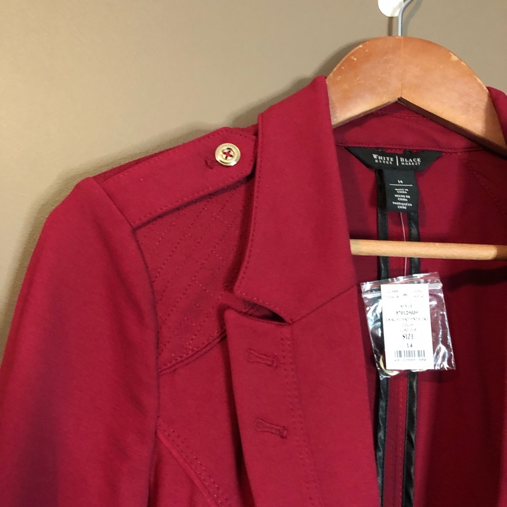 White House/Black Market Women's Red Blazer - Picture 8 of 14
